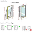 AirLock Window Seal for Portable Air Conditioner,400 Cm Flexible Cloth Sealing Plate Window Seal with With Zip and Adhesive Fast
