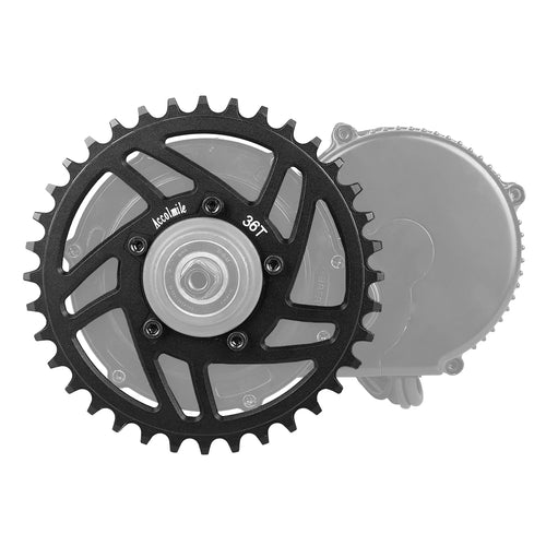 Varstrom 36T Bike Bicycle Chainwheel 36 Teeth Chainring Replacement For BAFANG BBS01 BBS02 BBS01B BBS02B Mid Drive Motor Parts