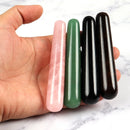 Wholesale Natural Stone Crystal Massage Stick Rose Quartz Wand Face Head Eye Massager Body Neck Health Skincare Acupuncture Pen