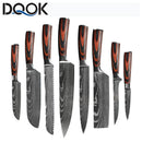 Professiona Japanese Chef Knife Kitchen Knives Santoku Slicing Utility Bread Meat Cleaver Butcher Stainless Steel Cooking Knife