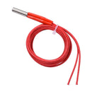 3D打印机零件筒式加热棒 12V 24V 40W 30W 6x20 Reprap 电缆 100cm 适用于 J 头热端 V6 MK8 PT100 加热块