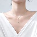 Modian Real 925 Sterling Silver Shining Crescent Star Pendant for Women Link Chain Fashion Fit Women Engagement Party Jewelry