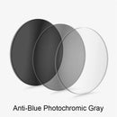 Photochromic Blue Light Blocking Glasses Lenses 1.56 1.61 1.67 Aspherical Myopia Hyperopia Optical Prescription Glasses Lens UV