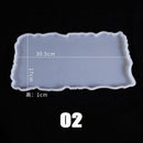 Large Tray Silicone Mold Polygon Crystal Epoxy Resin Casting Molds DIY Handmade Craft Clay Mould Tool Table Decoration Supplies