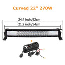 The Pathfinder | 7D Curved Off-Road LED Light Bar 22-52 Inch