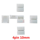 5~1000件2针3针4针5针6针LED连接器夹，用于5050 3528 3014 WS2812b LED单色/RGB RGBW RGBWW灯带