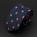 Trendy Design Men's Microfiber Jacquard Necktie Animal Plant Skull Flower Woven Tie Wedding Party Father's Day Birthday Gift