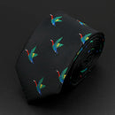 Trendy Design Men's Microfiber Jacquard Necktie Animal Plant Skull Flower Woven Tie Wedding Party Father's Day Birthday Gift