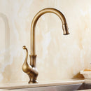 Antique Bronze Kitchen faucets 360 Rotate Swivel Faucet Hot Cold Water Tap Mixer Kitchen Sink Faucet ELK331