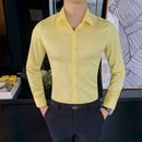 Camisas De Hombre Long Sleeve Shirts For Men Clothing 2026 Business Formal Wear Camisa Social Masculina Slim Fit Chemise Homme