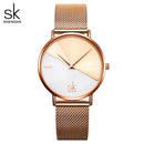 Shengke原创设计女士手表创意时尚女士石英腕表SK女式钟表机芯Montre Feminino手表