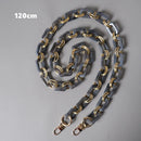New Fashion Woman Handbag Accessory Metal Parts White Pearl Acrylic Resin Chain Luxury Strap Women Shoulder Cute Clutch Chains