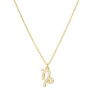 ANDYWEN 925 Sterling Silver Gold 12 Charm Zodiac Pendant Necklace Long Chain Slim Monogram Men Personal Birthday Fine Jewelry