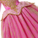 Disney Girls Sleeping Beauty Aurora Princess Halloween Cosplay Dress Off Shoulder Kids Gift Fancy Party Princess Clothing