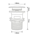 Bagnolux Rose Gold Bathroom Basin Sink Drainer Corrosion Resistance Of Round Hole Easy To Clean Brass Bathroom Sink Drainer