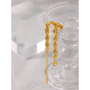 Yhpup Stainless Steel Chain Bracelet Women Metal Golden 18 K Plated Charm Summer Jewelry Waterproof Accessories Bijoux Femme