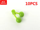 MOC Bricks Food Cookie Bone Pretzel Bagel Biscuits Waffle Chips Hot Dog Bread Pizza Milk Educational Building Blocks Kids Toys