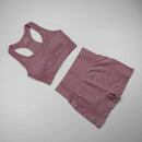 Workout Clothes For Women Seamless Yoga Sports Suits Sport Bra Top+High Waist Fitness Shorts 2 Piece Gym Set Running Sportswear