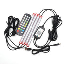 NEW LED Car Foot Light Ambient Lamp USB App Remote Box Control Multiple Modes Automotive Interior Decorative Lights