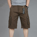 Cargo Shorts Men Summer Casual Mulit-Pocket Shorts 2023 Men Joggers Shorts Trousers Men Breathable Big Tall 42 44 46 Large Size