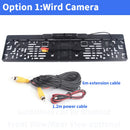 New Arrival!Dynamic Trajectory European License Plate Frame Rear View Camera System With Night Vision IR Lights