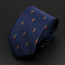 Trendy Design Men's Microfiber Jacquard Necktie Animal Plant Skull Flower Woven Tie Wedding Party Father's Day Birthday Gift
