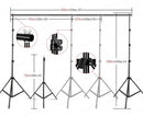 Photography Photo Studio Softbox Lighting Kit With 2.6x3M Background Frame 3pcs Backdrops Tripod Stand Reflector Board 4Umbrella