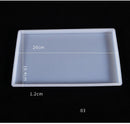 Large Tray Silicone Mold Polygon Crystal Epoxy Resin Casting Molds DIY Handmade Craft Clay Mould Tool Table Decoration Supplies
