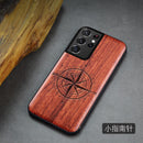 适用于三星 Galaxy S21 Ultra 手机壳 Boogic 原木手机壳 S21 S21+ 木质手机壳 适用于三星 S21 Ultra