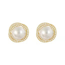2020 new unusual geometric whirlpool shape pearl Earrings for woman exquisite fashion jewelry party luxury accessories Earrings