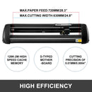 SucceBuy 28 Inch Vinyl Cutter Machine With Floor Stand Vinyl Plotter Adjustable Force Speed SIGNMASTER Software For Sign Making