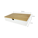 2025 New Bamboo Hotel Toiletries Storage Organizer Pull-out Hotel Room Tooth Set Storage Box