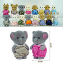 Easter Bunny Simulation Forest Animal Baby Toys Rabbit Family Dolls Dollhouse Figures Collectible Toy  4.5cm Furniture Set Gift