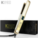 KIPOZI 头发拉直器专业钛合金直发夹板数字液晶显示屏直发梳卷发美容护理卷发器