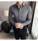 Camisas De Hombre Long Sleeve Shirts For Men Clothing 2026 Business Formal Wear Camisa Social Masculina Slim Fit Chemise Homme