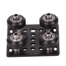 1set 3D Printer Parts Opensource V Gantry Plat Set Special Slide Plate Pulley For 2020 /2040 V-slot Aluminum Profiles Wheels