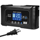 HTRC 20A 12V-24V 摩托车汽车电池智能充电器，适用于修复铅酸、AGM、凝胶、PB、锂、磷酸铁锂电池