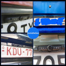 New Arrival!Dynamic Trajectory European License Plate Frame Rear View Camera System With Night Vision IR Lights