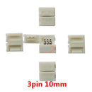 5~1000件2针3针4针5针6针LED连接器夹，用于5050 3528 3014 WS2812b LED单色/RGB RGBW RGBWW灯带