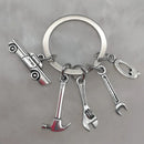 Mechanical Keychain Dad Father Initial Keychain Father's Day Gift Letter A-Z Truck Keychain Truck Key Ring Car Truck Lover Gift