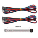Stepper Motor cables/wire XH2.54 4pin DuPont connector extension to 6pin White Terminal line 3D Printer Parts 50/80/100/150cm