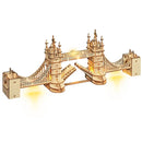 Robotime 3D Puzzle Wooden Kits DIY Tower Bridge Big Ben Set  Eiffel Tower Model Kit Home Decor Birthday Gifts