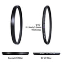 K&F CONCEPT UV Filter Lenses MC Ultra Slim Optics with Multi Coated Protection 49mm 52mm 58mm 62mm 67mm  77mm 82mm Camera Filter