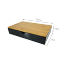 2025 New Bamboo Hotel Toiletries Storage Organizer Pull-out Hotel Room Tooth Set Storage Box