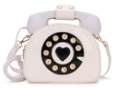 Telephone Shape Purses and Handbags for Women Fashion Pink Shoulder Bag Novel Designer Brand Crossbody Bag Top-Handle Totes 2021