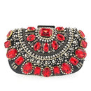 Women's Evening Clutch Bag Party Purse Luxury Wedding Clutches For Bridal Exquisite Crystal Ladies Handbag Apricot Silver Wallet