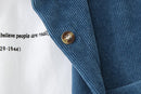 Corduroy Women Blouses Shirts Tunic Womens Tops And Blouses 2021 Womenswear Long Sleeve Clothing Button Up Down Loose White New