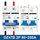 DC 12V 24V 48V 36V 72V 微型断路器电池汽车保护器 DZ47 正负极保护开关隔离开关