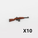 WW2 Military Weapon Building Blocks US Army Figures Guns Two-color Printing M1 Rifle M1A1 Submachine Gun Accessories Toys C270