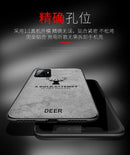 适用于小米Mi 11T Pro手机壳豪华软STPU+硬布艺鹿纹保护后盖壳，适用于小米Mi 11T Mi11T Pro手机壳